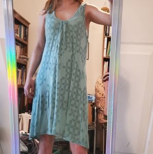 A teal summer dress/swimsuit cover